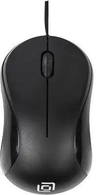 Мышь Оклик 115SR черный оптическая 1000dpi USB для ноутбука 3but (492888)