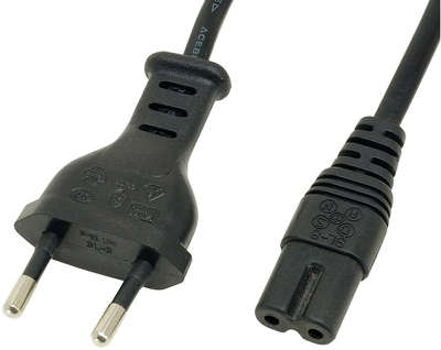 Кабель сетевой 220V 2 pin, 1.8 м 2х0,75