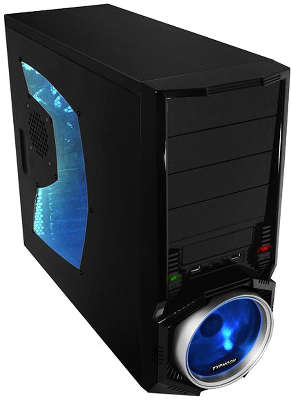 Корпус RaidMax Typhoon Window Black-Silver, 500W, ATX