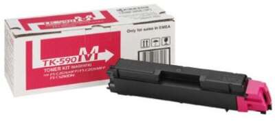 Картридж лазерный Kyocera TK-590M 1T02KVBNL0 пурпурный (5000стр.) для Kyocera FSC2026/2126