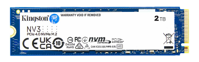 Твердотельный накопитель Kingston SSD 2TB NV3 M.2 2280 NVMe Gen4x4 R6000/W5000MB/s MTBF 2M 640TBW Retail 1 year