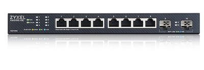 коммутатор Мультигигабитный Smart L3 Lite коммутатор Zyxel NebulaFlex XMG1915-10E, 8xRJ-45: 1/2.5G, 2xSFP+, бесшумный (без вентилятора)