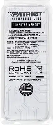 Оперативная память Patriot SL DDR5 8GB 5600MHz SO-DIMM SINGLE 1*8GB CL46 46-46-46-90 1.1V