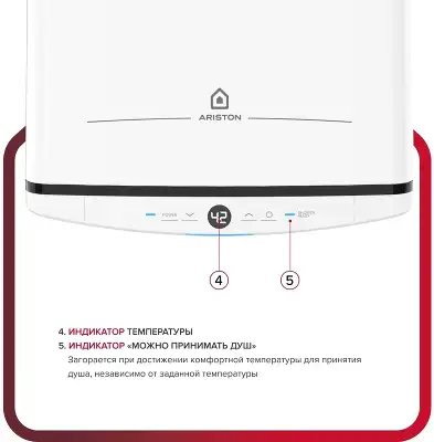 Водонагреватель Ariston Velis Tech Inox PW ABSE 100 2.5кВт 100л электрический настенный/белый