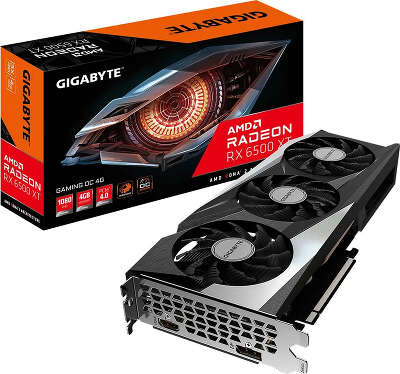 Видеокарта GIGABYTE AMD Radeon RX 6500 XT GAMING OC 4Gb DDR6 PCI-E HDMI, DP