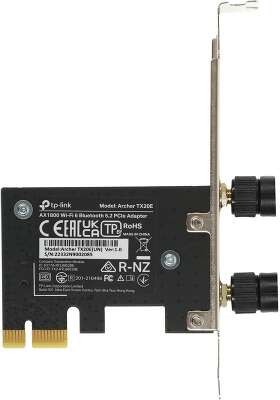 Сетевой адаптер Wi-Fi + Bluetooth TP-LINK Archer TX20E (AX1800, PCI Express, Bluetooth 5.2, 802.11a/b/g/n/ac/ax, 2.4/5ГГц) (Archer TX20E)