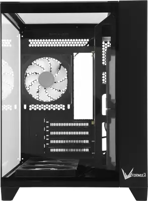 Корпус Formula Crystal Z9ML Floe черный без БП mATX 1xUSB3.0 1xUSB3.1 audio bott PSU