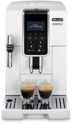 Кофемашина Delonghi Dinamica ECAM350.35.W 1450Вт белый