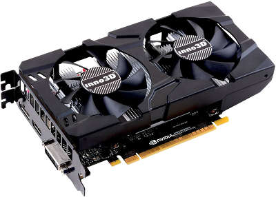 Видеокарта PCI-E NVIDIA GeForce GTX1050Ti 4096MB GDDR5 Inno3D Twin X2 [N105T-1DDV-M5CM]