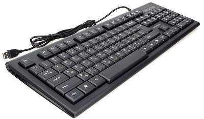 Клавиатура Gembird KB-8354U-BL { USB, черный, 104 клавиши, кабель 1,45м }