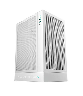 Корпус Deepcool CH170 DIGITAL WH без БП, белый, MINI-ITX