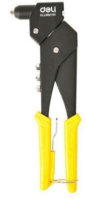 Ручной заклепочник поворотный Deli DL236911W поворот 0-360 град., 260мм, диаметр 2,4 / 3,2 / 4,0 / 4,8 мм