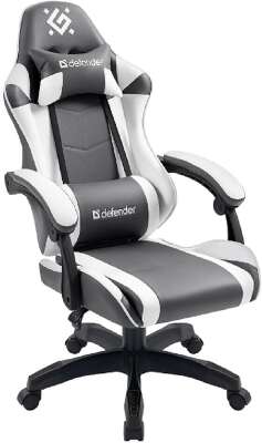 Игровое кресло Fortune Серый/белый,класс 4,PU DEFENDER