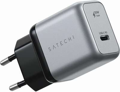 Сетевое зар./устр. Satechi USB-C GaN Wall Charger 30W 3A (PD) USB Type-C универсальное серый (ST-UC30WCM-EU)