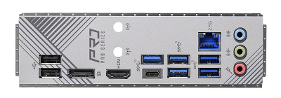 Материнская плата ASROCK B760 PRO RS, LGA1700, B760, 4*DDR5, 4*SATA, 3*M.2, 6*USB 3.2, 4*USB 2.0, Type-C, 3*PCIx16, 1*PCIx1, 1xM.2 (Key E), HDMI+DP, ATX