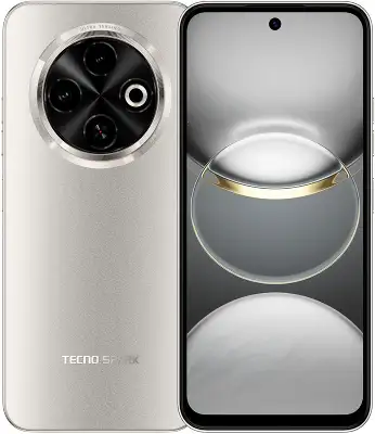 Смартфон Tecno Spark 30C 256Gb 8Gb золотой моноблок 3G 4G 2Sim 6.67" 720x1600 Android 14 48Mpix 802.11 a/b/g/n/ac NFC GPS GSM900/1800 Protect FM microSD max1024Gb