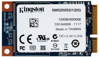 Твердотельный накопитель SSD 2.5" mSATA 120GB [SMS200S3/120G] Kingston sms200