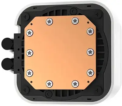 Система водяного охлаждения Deepcool LQ360 Wh ARGB Soc-AM5/AM4/1200/1700/1851 белый 4-pin 32dB Al LCD 350W 1840gr Ret (R-LQ360-WHDSMC-G-1)