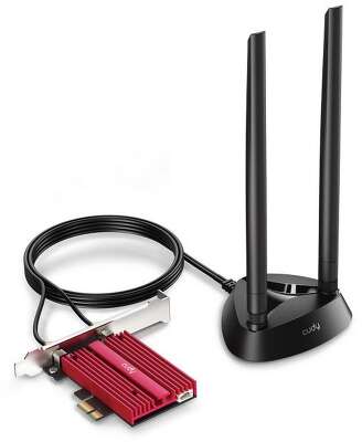 Беспроводной адаптер Wi-Fi 6, Cudy WE4000, AX5400, Bluetooth 5.3 PCI Express, магнитная выносная антенна (WE4000)