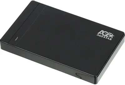 AgeStar 3UB2P3 (BLACK) пластик, чёрный. UASP USB 3.0 Внешний корпус 2.5