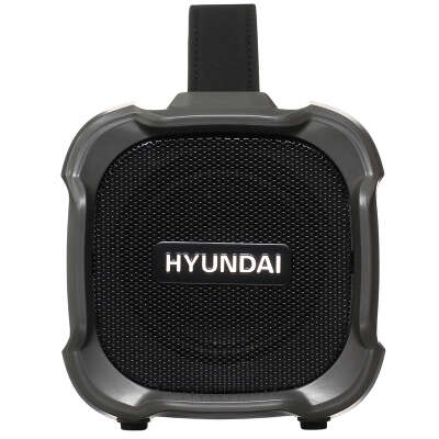 Колонка порт. Hyundai H-PAC460 черный 9W 1.0 BT/3.5Jack/USB 10м 1500mAh