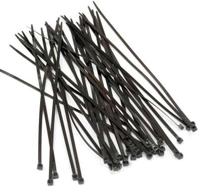 Hyperline GT-200IBC Стяжка нейлоновая неоткрывающаяся, безгалогенная (halogen free), 200x3.6мм, черная, (100 шт)