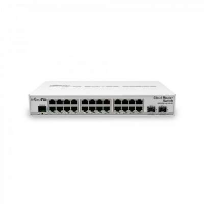 MikroTik CRS326-24G-2S+IN Коммутатор,24Gigabit Ethernet, 2 SFP+ настольное исполнение