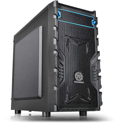 Корпус Thermaltake Versa H13 черный без БП mATX 4x120mm 1xUSB2.0 1xUSB3.0