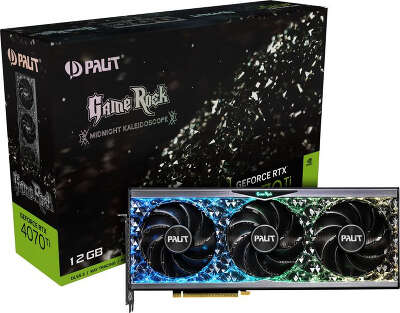 Видеокарта Palit NVIDIA nVidia GeForce RTX 4070Ti GameRock 12Gb DDR6X PCI-E HDMI, 3DP