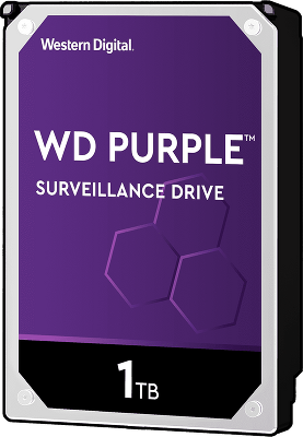 Жесткий диск/ HDD WD SATA3 1Tb Purple Video IntelliPower 64Mb (clean pulled) 1 year warranty (replacement ST1000VX013, WD11PURZ)
