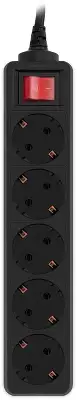 Сетевой фильтр PC Pet AP01006-5-B 5м (5 розеток) черный