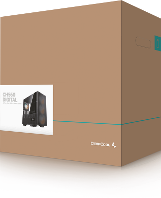 Deepcool Case CH560 Digital Black R-CH560-BKAPE4D-G-1