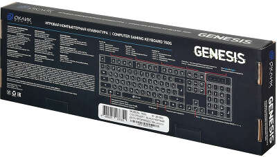 Клавиатура Оклик 760G GENESIS черный USB for gamer LED