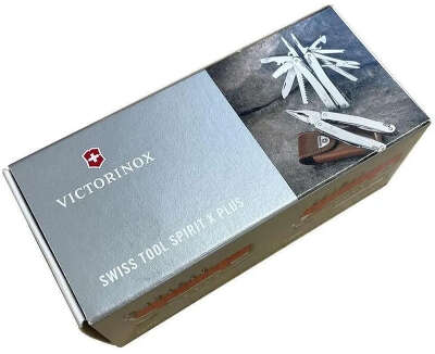 Мультитул Victorinox SwissTool Spirit X (3.0235.L) 105мм 35функц. мини-отвертка/штопор/набор бит/чехол кожаный серебристый карт.коробка