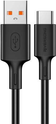 Кабель Riversong Riversong Zeta USB(m)-USB Type-C (m) 1м, черный 2.4A