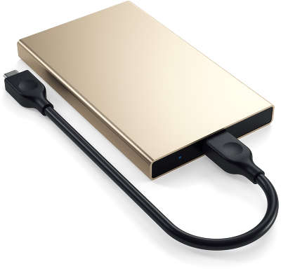 Внешний корпус для HDD/SDD 2.5" Satechi Aluminum USB-C External HDD Enclosure, Gold [ST-TCDEG]
