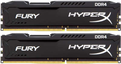 Набор памяти DDR4 DIMM 2*16384Mb DDR2400 Kingston HyperX FURY Black[HX424C15FBK2/32]