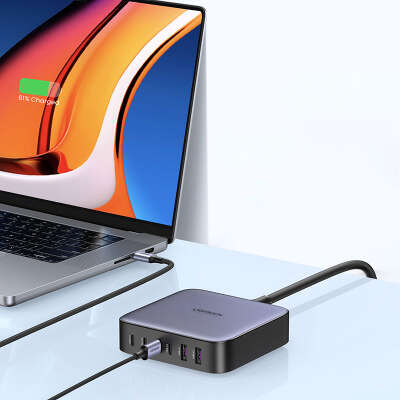 Зарядное устройство Ugreen Desktop Charger CD271 2xUSB/4xUSB-C 200W, Black [40914]