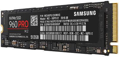 Накопитель SSD M.2 PCI-E x4 512GB Samsung 960 Pro [MZ-V6P512BW]