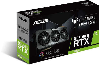 Видеокарта ASUS NVIDIA nVidia GeForce RTX 3080 TUF Gaming 10Gb DDR6X PCI-E 2HDMI, 3DP LHR