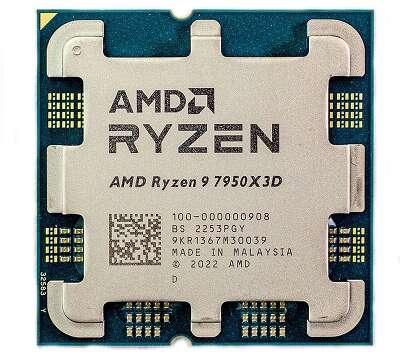 CPU AMD Ryzen 9 7950X3D OEM (100-000000908) {4.2GHz/AMD Radeon}