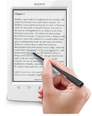 Электронная книга 6" Sony Reader™ PRS-T2 (цвет белый)