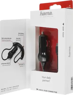 Автомобильное зар./устр. Hama H-183248 2.4A универсальное черный (00183248)