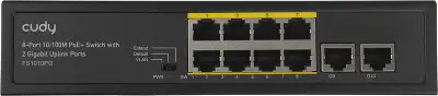 Коммутатор Cudy FS1010PG (L2) 8x100Мбит/с 2x1Гбит/с 8PoE+ 120W неуправляемый