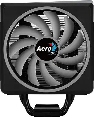 Устройство охлаждения(кулер) Aerocool Cylon 4F ARGB Soc-AM5/AM4/1200/1700/1851 черный 4-pin 14-26dB Al+Cu 145W 550gr Ret (CYLON 4F ARGB PWM 4P)
