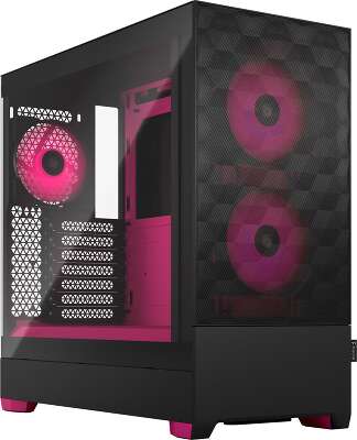 Корпус Fractal Design Pop Air RGB Magenta, черный/розовый, ATX (FD-C-POR1A-03)