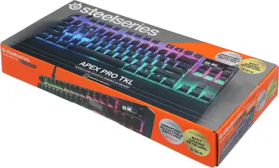 Клавиатура Steelseries Apex Pro TKL (2023) механическая черный USB for gamer LED (подставка для запястий) (64856)