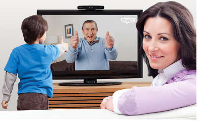 WEB-камера Logitech TV Camera for Skype HD (960-000923), пульт ДУ, кабель HDMI