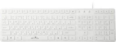 Клавиатура Oklick 556S Multimedia Slim, белая