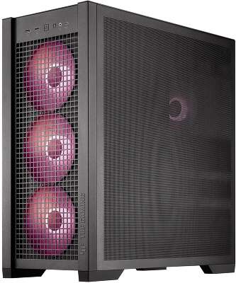 Корпус ASUS TUF GAMING GT302 TG ARGB BLACK (90DC00I0-B19000) GT302/ARGB FANS/BLK